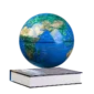 Floating Globe Magnetic Levitation Globe Educational Supplies Luminous Earth Globe Cosmic Cover Book Base – D 10
