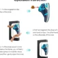 Instructions for placing a shoe inside a levitating display stand using magnets.